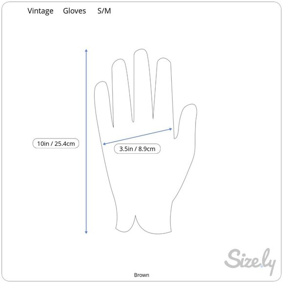 NEW Vintage Driving Gloves Womens S / M Brown Mid Century 1960s 1970s - Picture 2 of 6